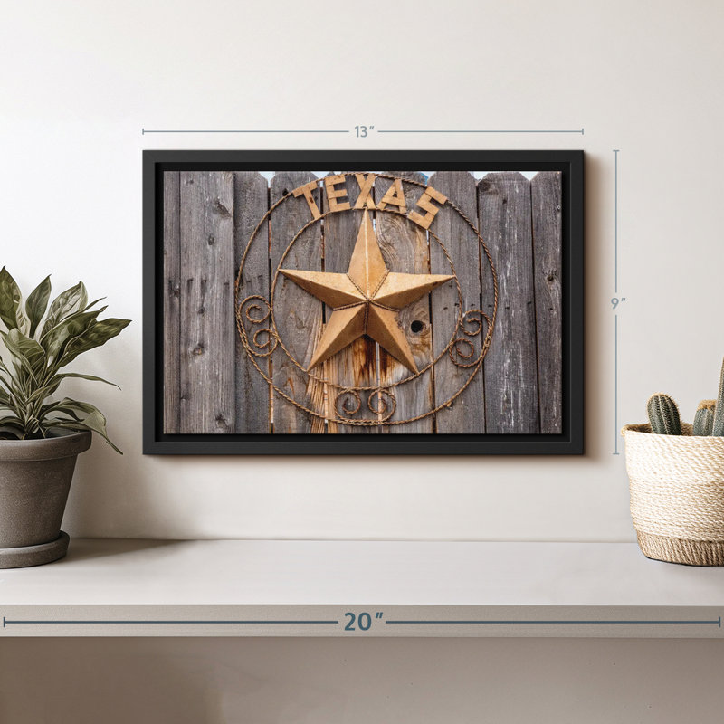 Impression sur toile Texas Star, H 9 po x l 13 po