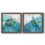 «Delray Sea Turtle I», ensemble de 2 peintures sur toile encadrées-925054335-925054277
