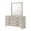 Ensemble de chambre à coucher à panneau moderne avec finition gris clair-498001443-498001444