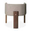 Egg Designs Boucle & Walnut Occasional Chair-759198424