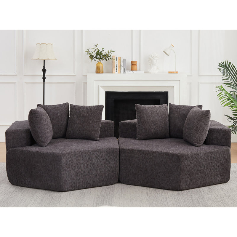 Canapé 95,2 po Comfy, Gray
