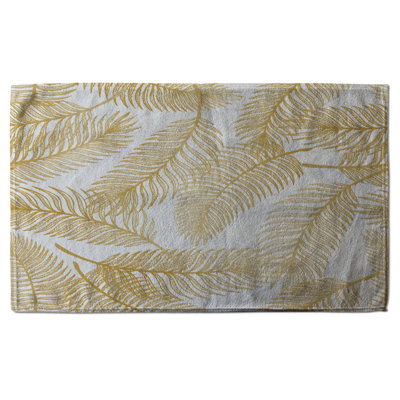 Cotton Floral Waffle Tea Towel Kitchen Towel