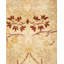 Tapis ivoire / brun noué à la main de conception unique 8 pi 4 po x 10 pi 7 po Keller