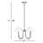 Angelica 4 - Light Iron Cone Chandelier