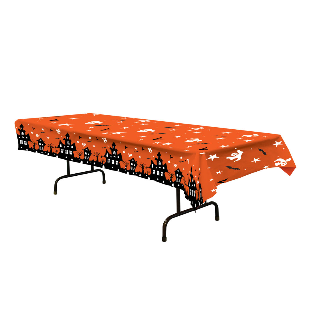 Haunted House Tablecloth (Set of 4) The Holiday Aisle®