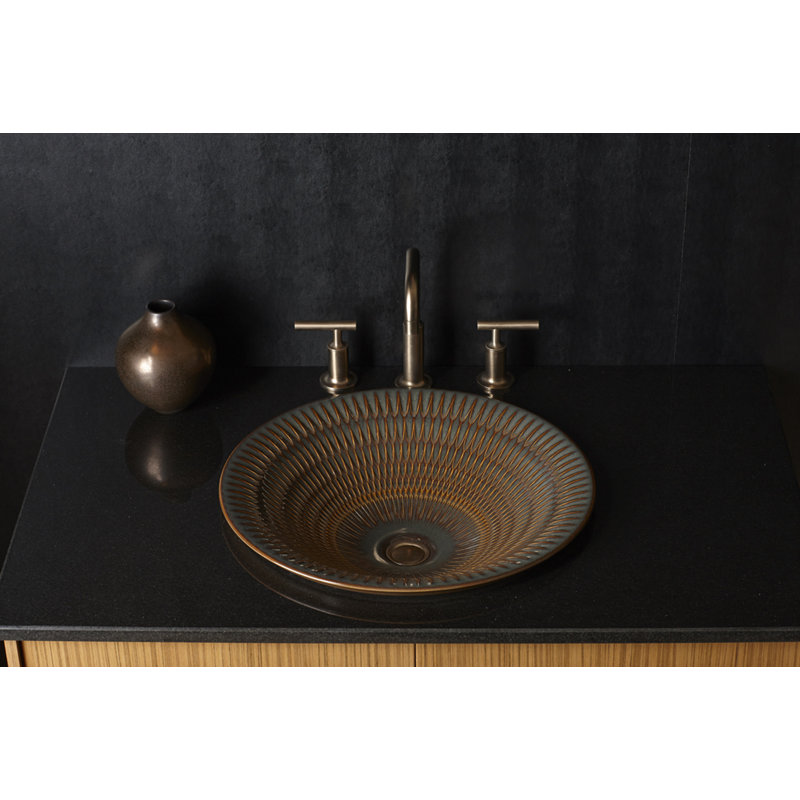 Kohler Derring® Carillon , Artist Editions Round Carillon Wading Pool Bathroom Sink, Bourbon Rutile
