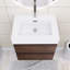 24,00 po X P 18,10 po P 25,20 po Meuble-lavabo mural simple H avec comptoir blanc-352119995