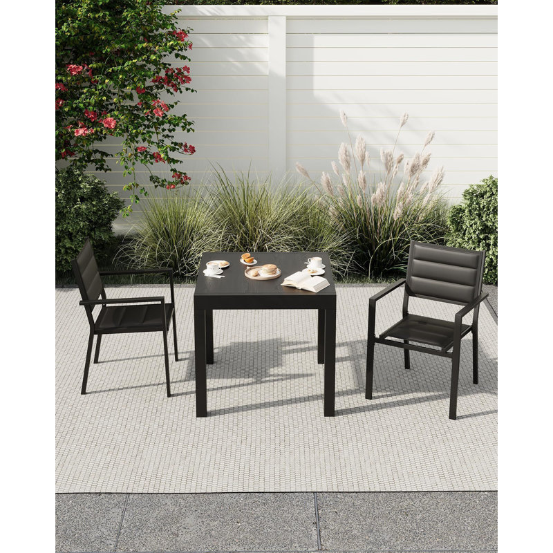 15.75cm H Stacking Armchair, Black