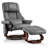 Huttonsville Reclining Chair with Vibration Massage and Removable Lumbar Pillow, 360 Degree Swivel-1465689889