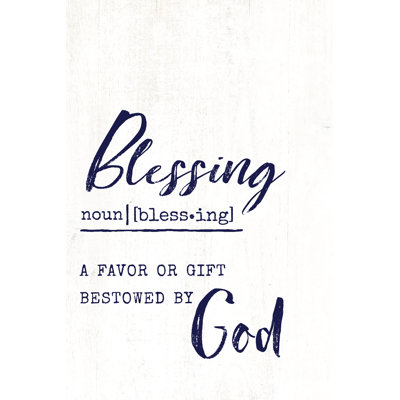 Blessing Defnition - Wrapped Canvas Print