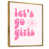 Toile avec cadre flottant or