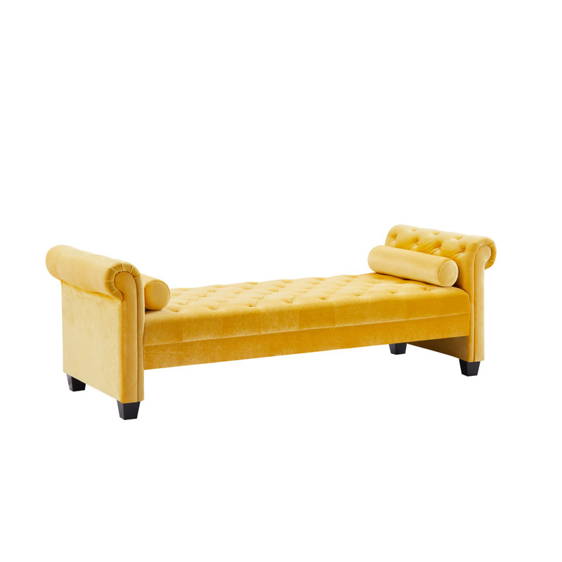 Repose-pieds Crillon, Velours jaune