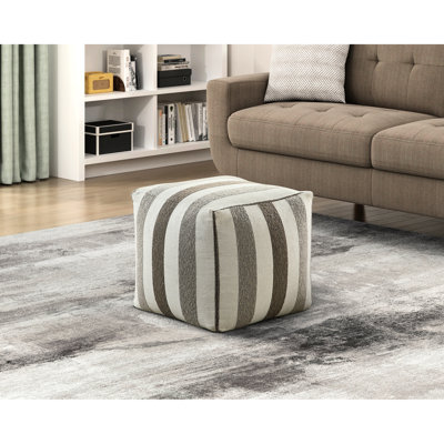 Multi-colour Floor Pouf - Fabric Upholstered, Modern Square With Upholstery Non-slip For Sitting