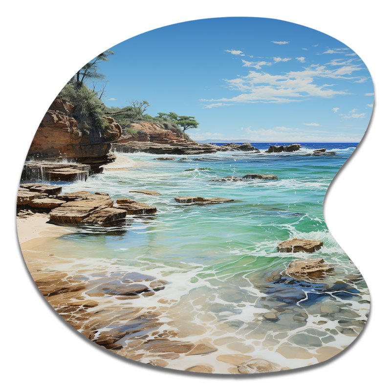 Décoration murale rectangulaire en métal picard, H 33 po x l 33 po