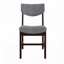 Ensemble de salle à manger rustique 5 pièces 1 table en bois massif 4 chaises rembourrées, mobilier de style campagnard pour la salle à manger de cuisine, design minimaliste pour 4-753550186