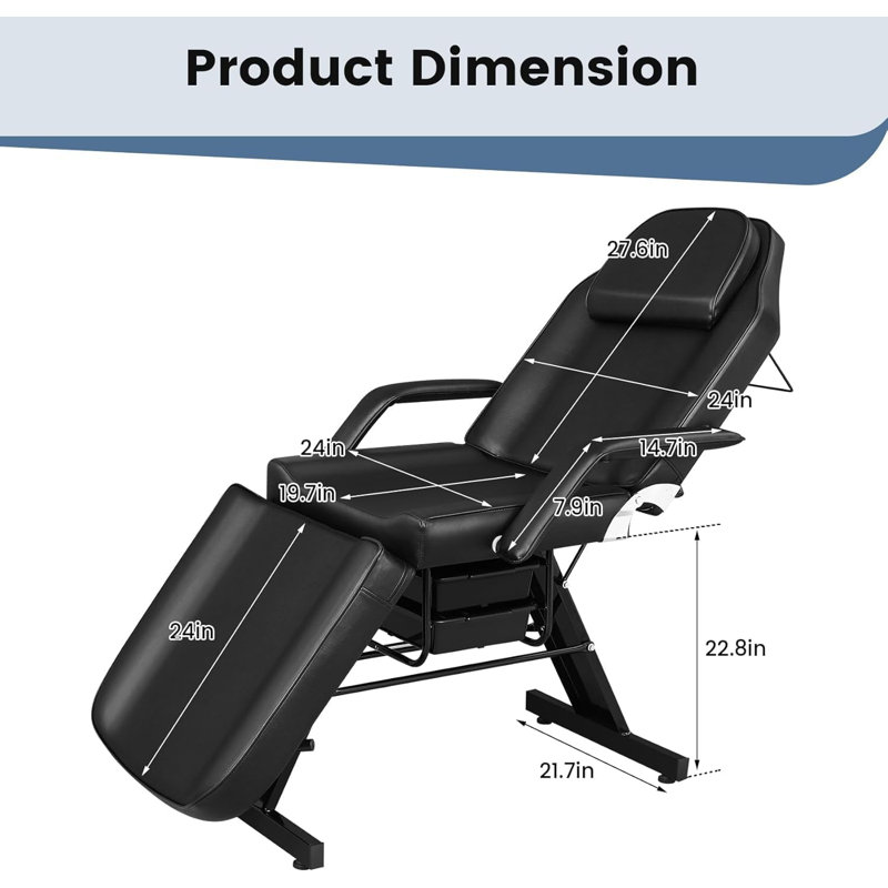 Heavy-Duty Massage Salon Tattoo Bed
