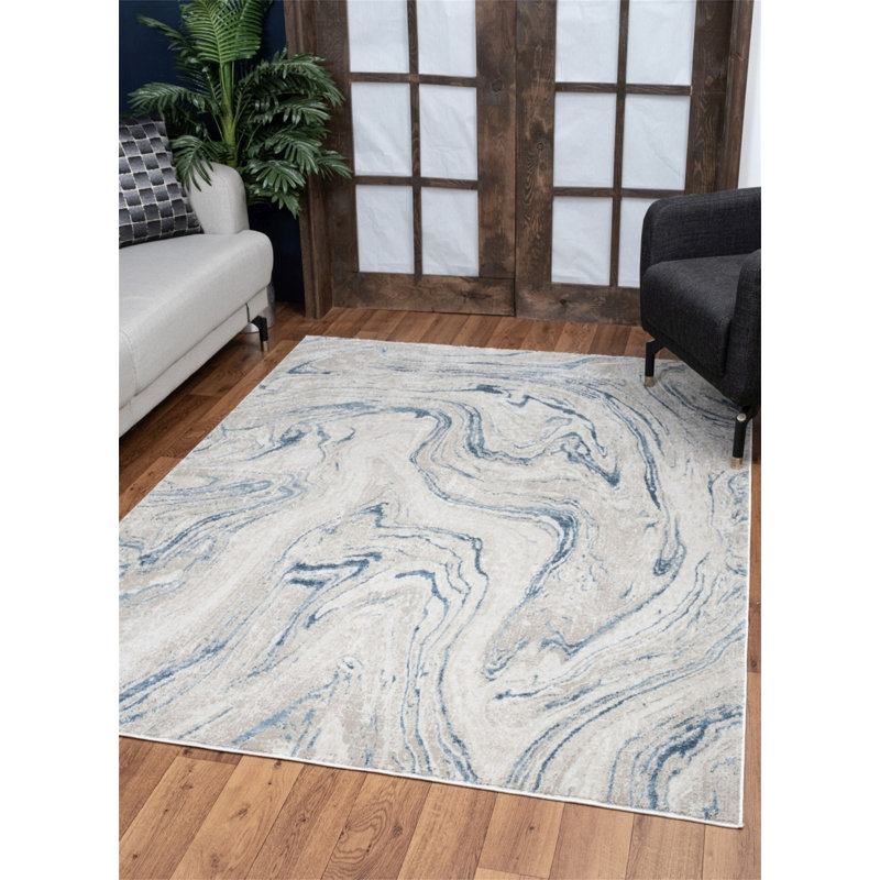 Elegance GC_CNC6010 Ivory 5 Ft. 3 In. X 7 Ft. 3 In. Area Rug, Rectangle 2' x 3'