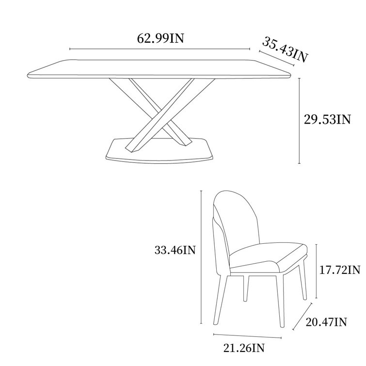 Yahari 7 - Piece Pedestal Dining Set