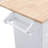 Farmhouse Kitchen Island Set With Drop Leaf And 2 Seatings,Dining Table Set With Storage Cabinet, Drawers And Towel Rack-1413707700
