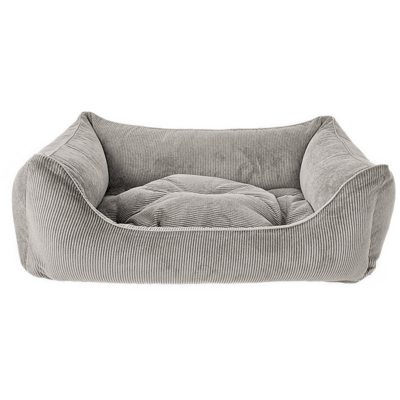 Orthopedic Polyester Pet Bed, Large (90cm W x 60cm D x 30cm H), Grey
