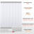 Clear PVC Strip Curtain, 84 in Height x 42 in Width x 0.08 in Thickness, 7 PCS Walk in Freezer Cooler Curtain Strips, Smooth Waterproof Plastic Door Strips for Warehouse, Freezer, Garage Doors