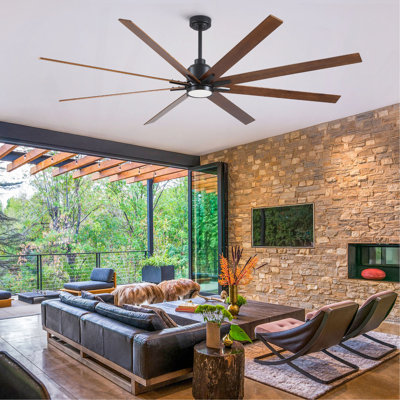 84" Lowe Profile Ceiling Fan with Light