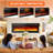 3D Flame Effect Electric Fireplace, Smart Wifi Alexa Voice Control, Recessed And Wall-Mounted-63927544
