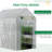 Walk-In Greenhouse For Outdoors With Roll-Up Zipper Door, 18 Shelves, PE Cover-115824051-115824053