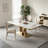 Simple Rectangle Sintered Stone Dining Table