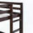 Twin Over Twin Rubber Wood Floor Bunk Bed with Ladder (Upper Slats Only)-483583675