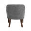 Fauteuil rembourré en tissu avec 4 pieds-1009942928