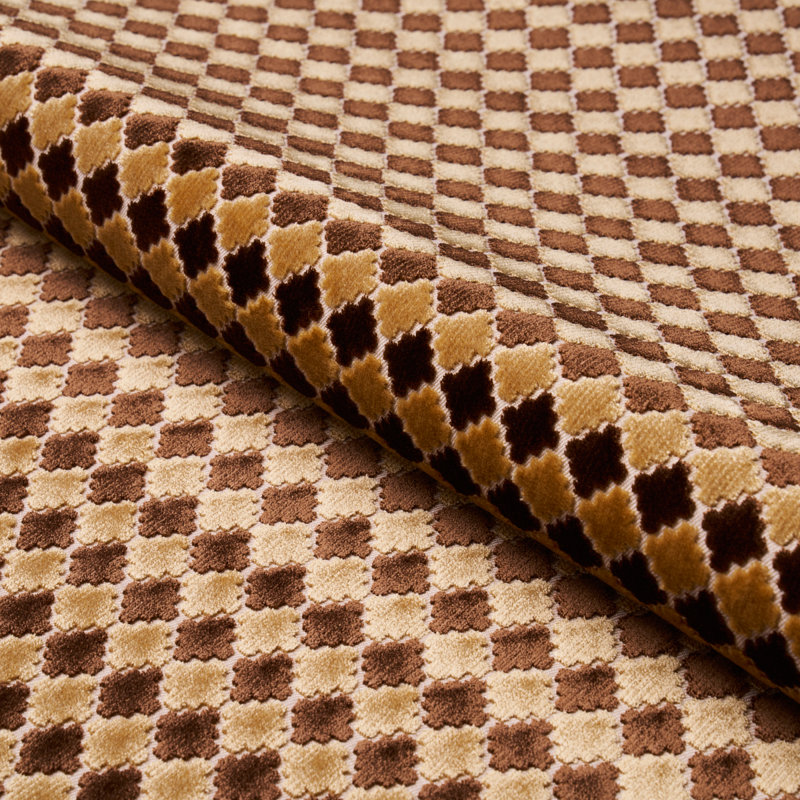 Marrakesh Velvet Fabric, Chocolate Brown