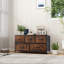 Commode avec 5 tiroirs en tissu, grande commode pour la chambre à coucher, grande commode en tissu pour le salon-148594747