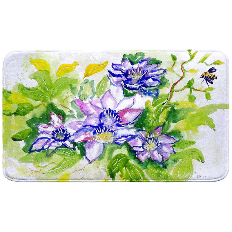 Tapis de bain Clematis, L 30 po x l 18 po