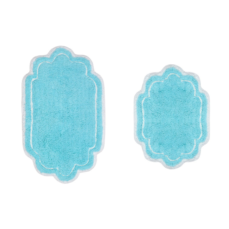 Tapis pour salle de bain Dobrinka, Turquoise
