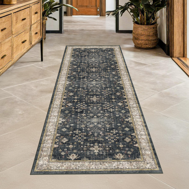 Tapis de couloir noirs 2 x 6