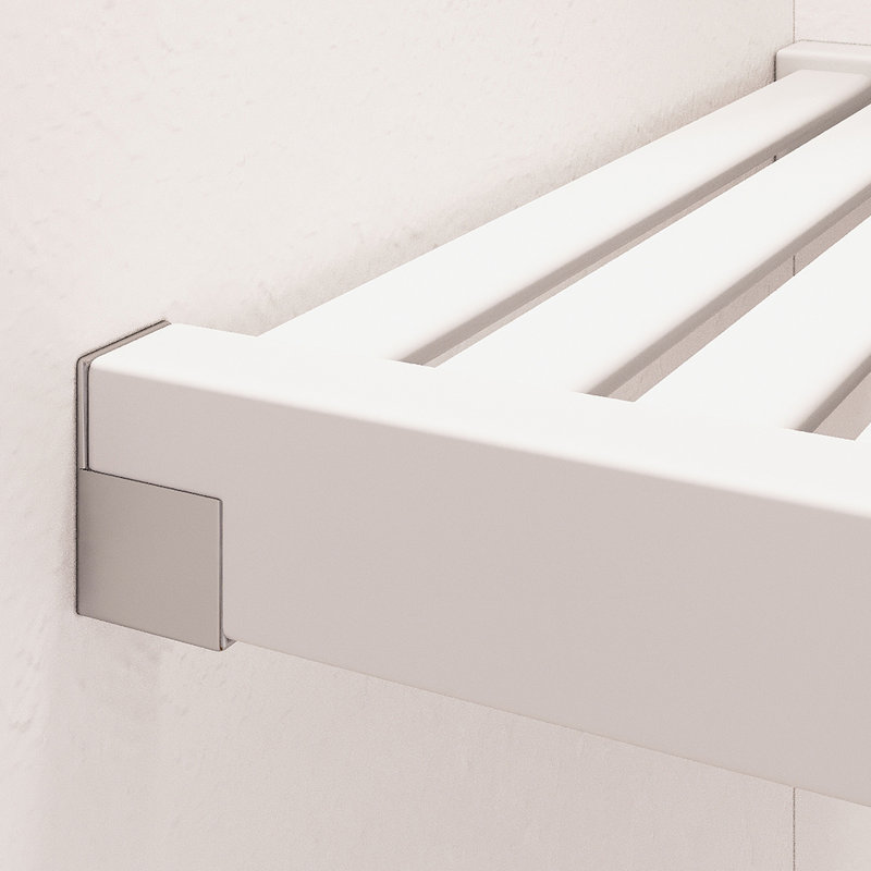 Solid Wood White Reach-In Closet System