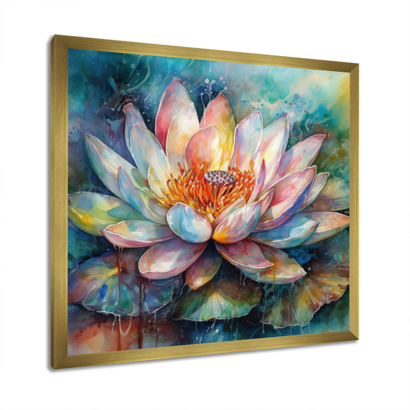 Impression sur toile, H 16 po x l 16 po x P 1 po, Cadre doré simple