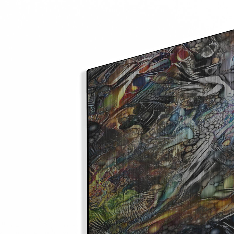 «Khepri» par Peter Gavidia, Wrought Studio ™, art mural en métal, H 24 po x l 36 po
