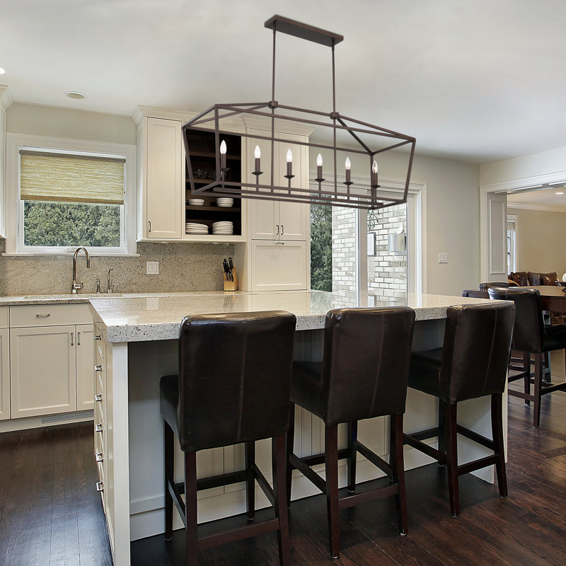 Abrianna 6 - Light Kitchen Island Pendant, Oil Rubbed Bronze