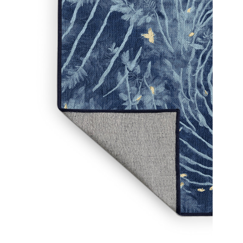 Machine Washable Gray Area Rug, Square 3'