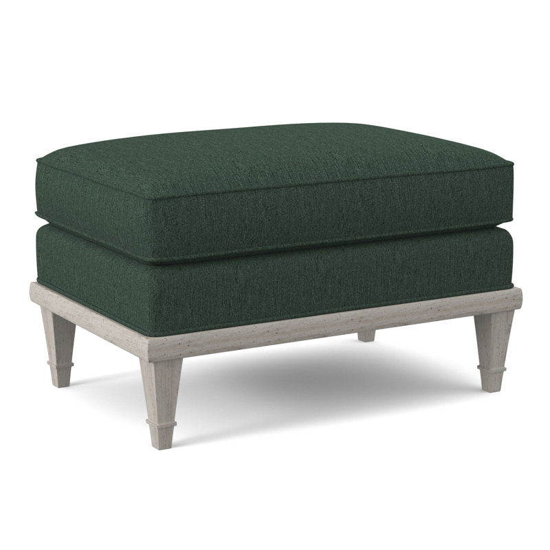 Dublin Ottoman, Elise Linen, Bisque