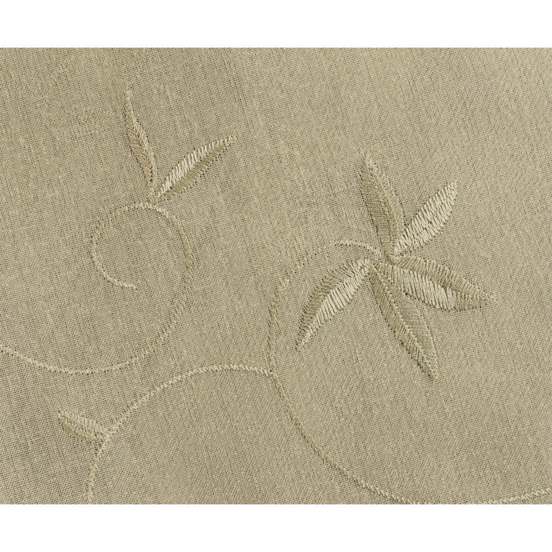 Elland Semi Sheer Curtain Single Panel, Linen, 52" x 84"