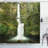 Hobbits Falls of Rivendell Multnomah Waterfall Oregon With Hobbit Elf Path Bridge Scene Image Single Shower Curtain-21781360