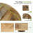 47 Inch Round Dining Table, Farmhouse Wood Kitchen Table For 4-6 People