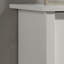 Commode blanche à 4 tiroirs avec poignées argentées Celeste-2000480955