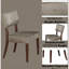 Ensemble de 2 chaises d'appoint élégantes en tissu gris avec finition moderne - fabrication (de 2)