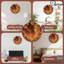 Horloge Fiery avec chiffres dorés