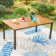 Alyah 6 - Person Patio Dining Set with Extendable Rectangular Table , Cushions Included