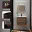 Meuble-lavabo mural 24 po avec portes à fermeture en douceur-554937531